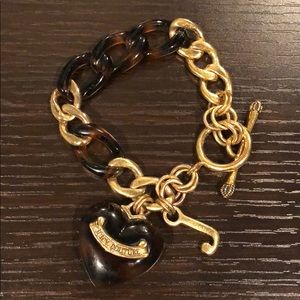 Juicy Couture Gold and Leopard Bracelet